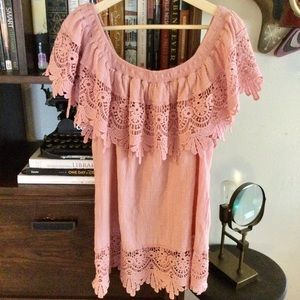 Beautiful Crochet Trim Top